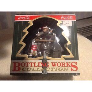 Coca Cola Ornament Bottling Works Collection 1997 Elves Mopping Bucket Brush